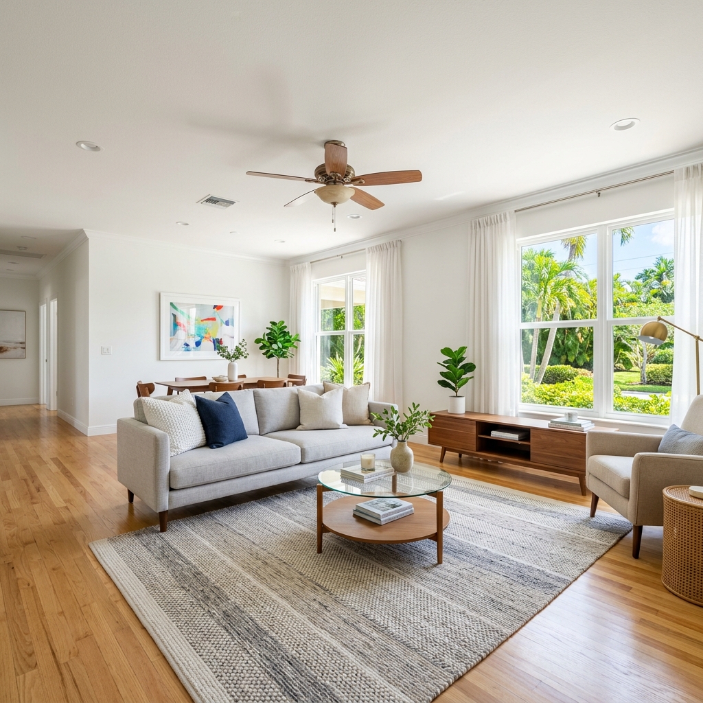 Interior after repainting — flawless smooth finish
